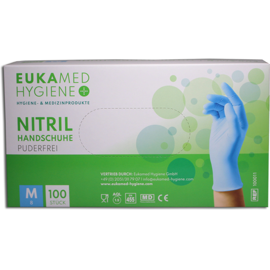 Eukamed Nitril Handschuhe, blau, 100 Stück