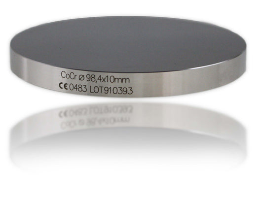 Frässcheibe aus CoCr, mit Schulter