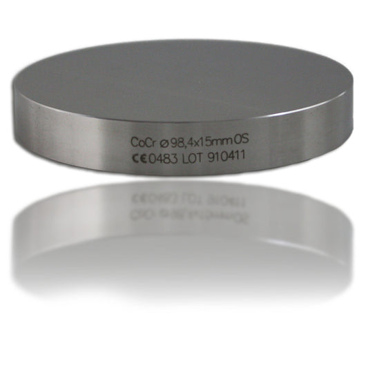 Frässcheibe aus CoCr, ohne Schulter (OS)