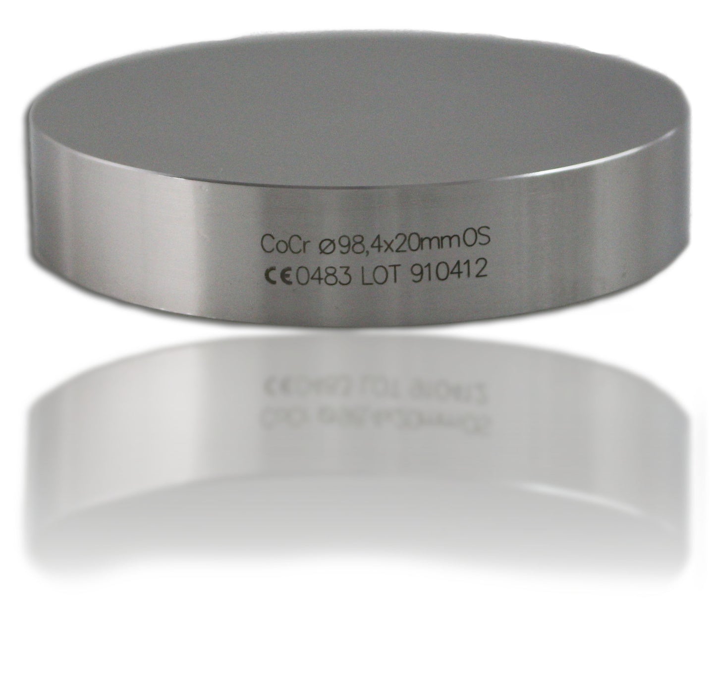 Frässcheibe aus CoCr, ohne Schulter (OS)