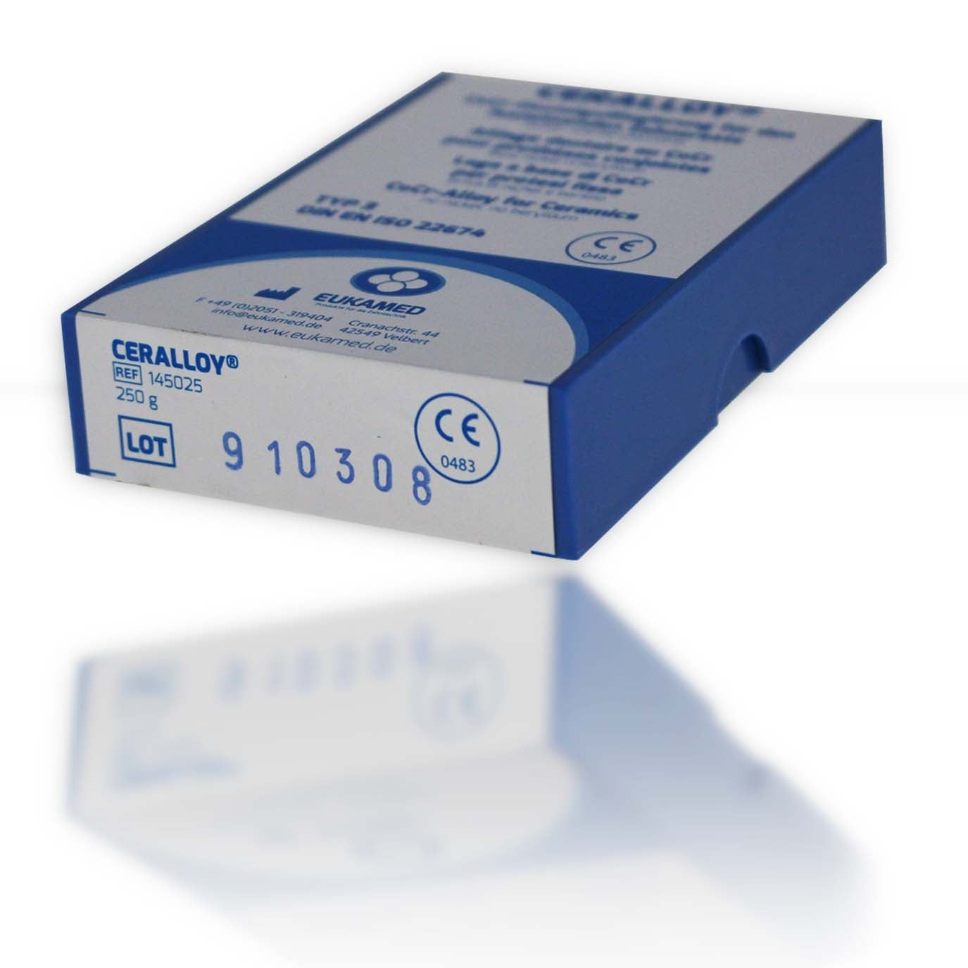 Ceralloy Aufbrennlegierung – CoCr Dentallegierung für Metallkeramik, 250 g
