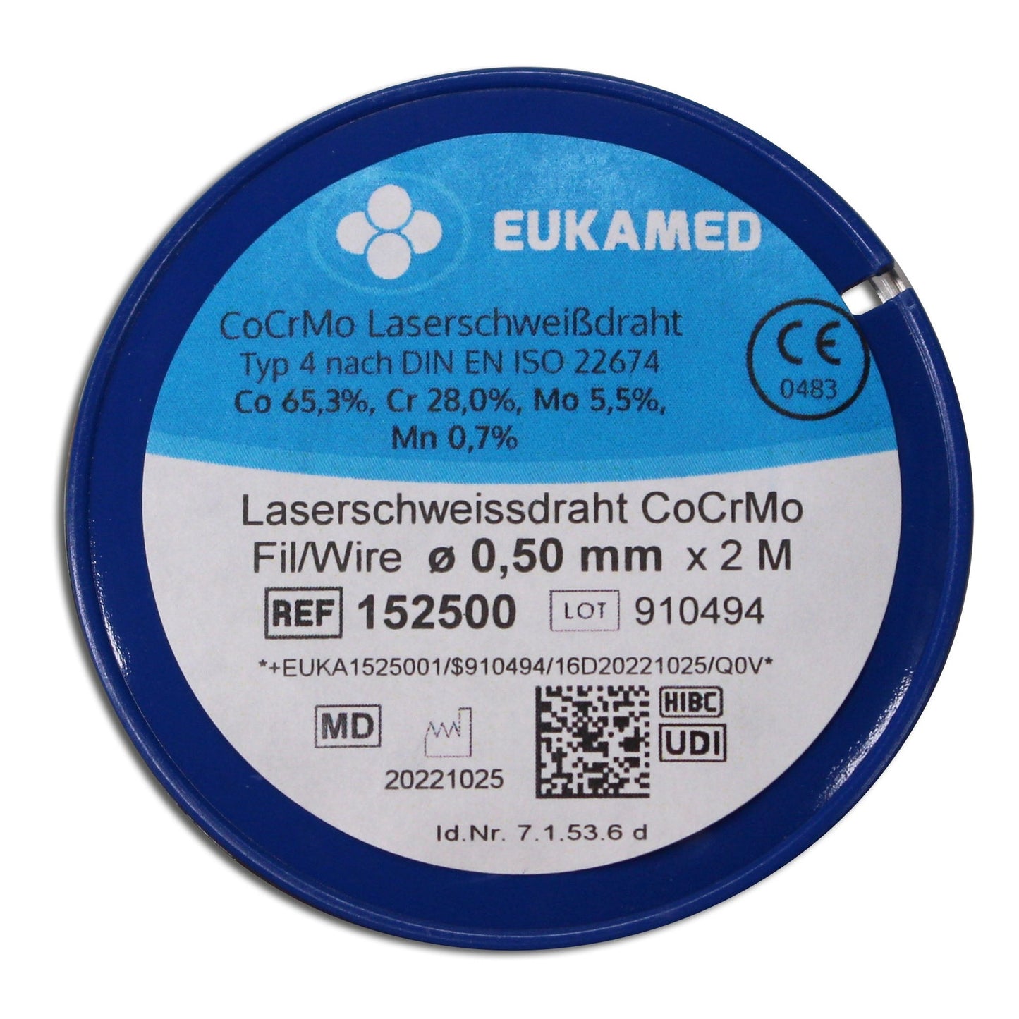 Laserdraht - CoCrMo Ø 0,25 / 0,35 / 0,50mm