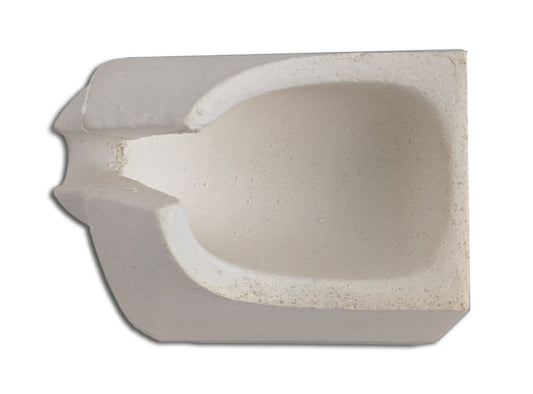 Keramikschmelzmulde geschlitzt für Motorcast, Degussa