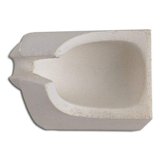 Keramikschmelzmulde geschlitzt für Motorcast, Degussa