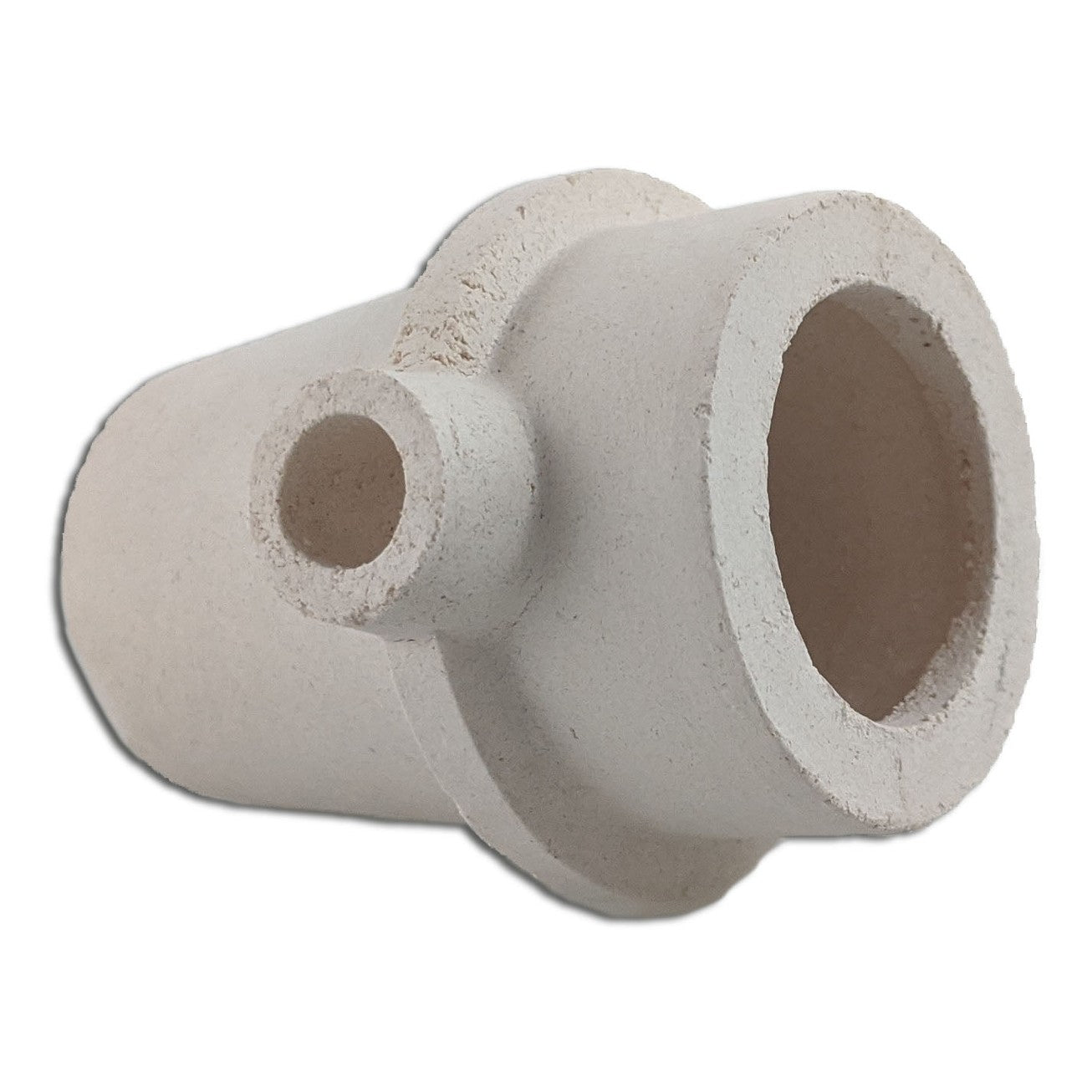 Keramiktiegel mit rundem Boden und Rand (Deckel), für Cowa-Gußschleuder 10er Pack