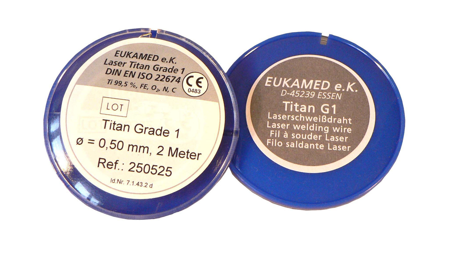 Laserdraht - Titan Grade 1, Ø 0,25 / 0,50mm EUTITAN®