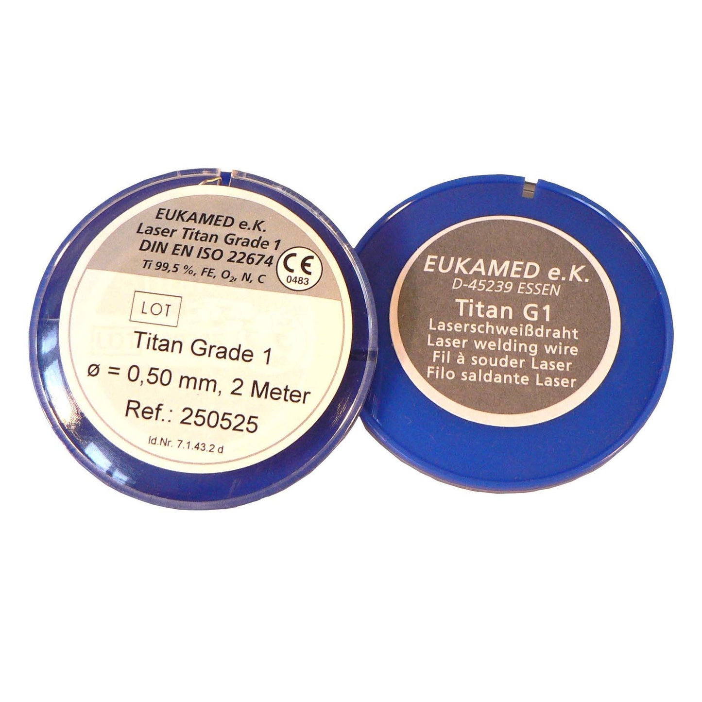 Laserdraht - Titan Grade 1, Ø 0,25 / 0,50mm EUTITAN®