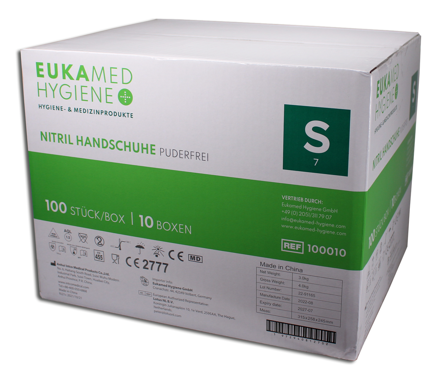 Eukamed Nitril Handschuhe, blau, 1000 Stück