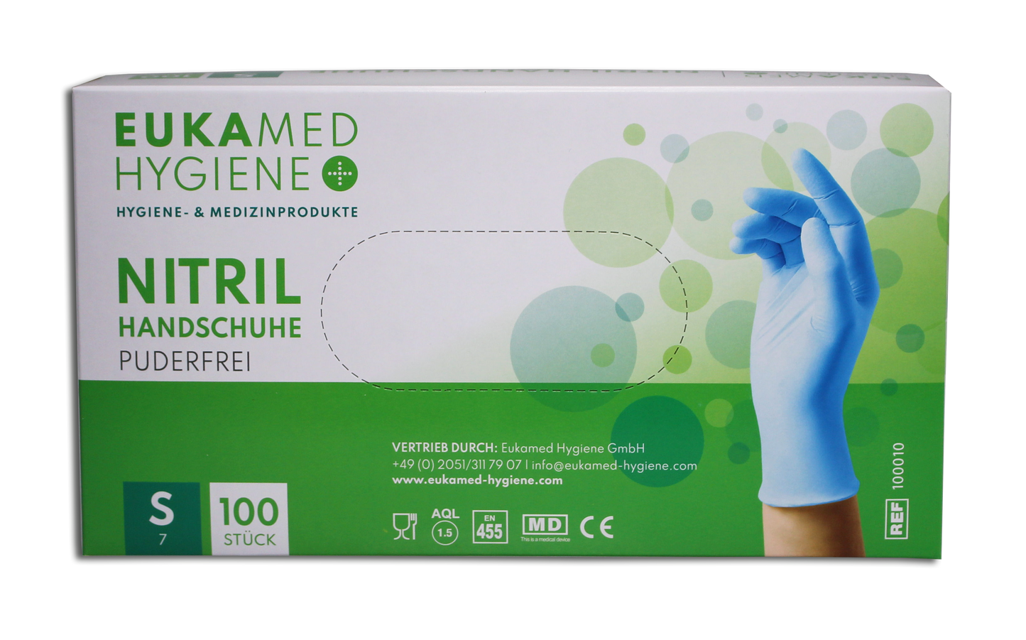 Eukamed Nitril Handschuhe, blau, 100 Stück