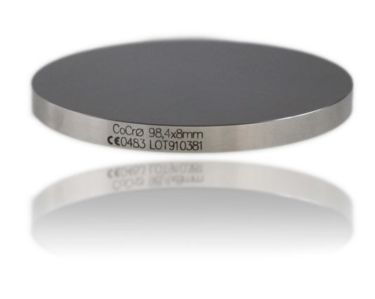 Frässcheibe aus CoCr, mit Schulter