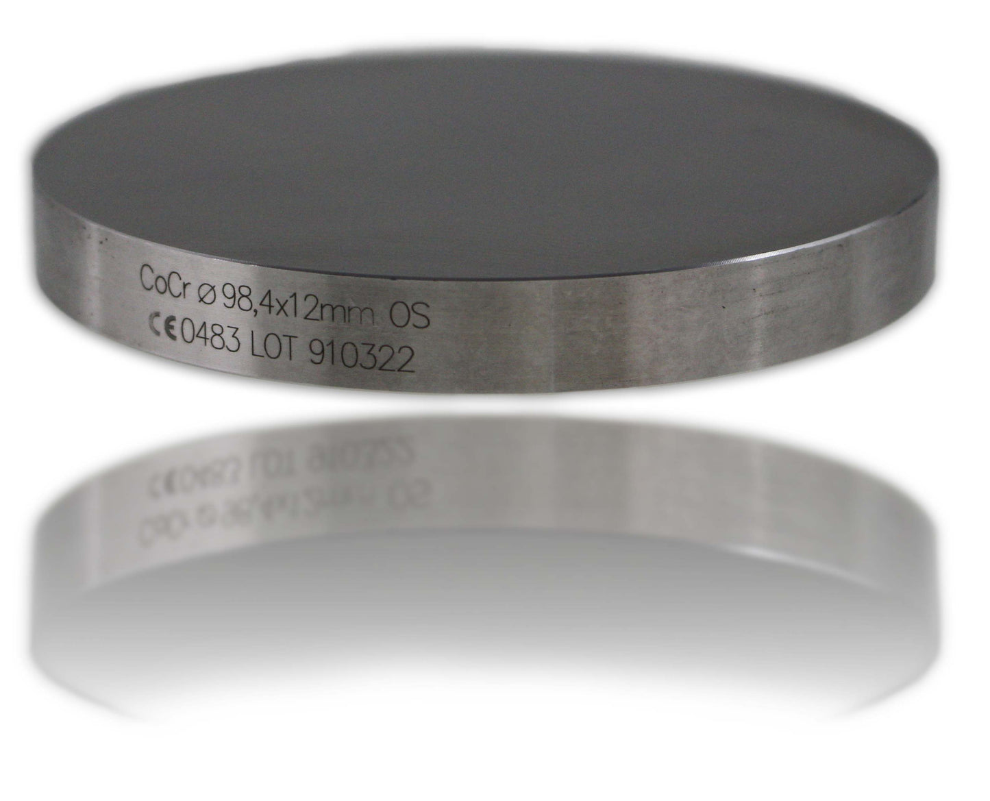 Frässcheibe aus CoCr, ohne Schulter (OS)