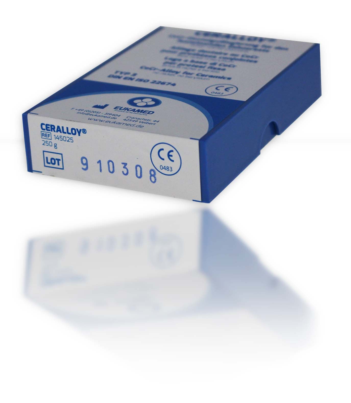 Ceralloy Aufbrennlegierung – CoCr Dentallegierung für Metallkeramik, 250 g