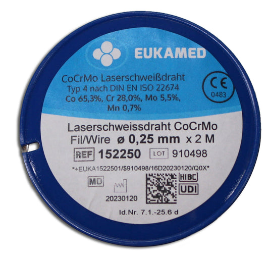 Laserdraht - CoCrMo Ø 0,25 / 0,35 / 0,50mm