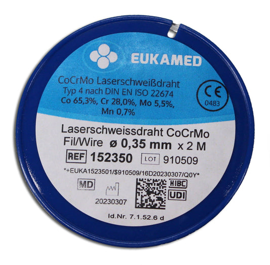Laserdraht - CoCrMo Ø 0,25 / 0,35 / 0,50mm