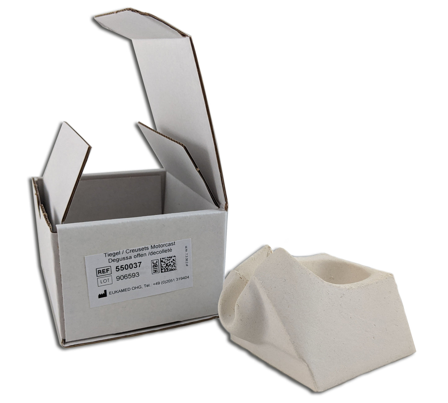 Keramikschmelzmulde geschlitzt für Motorcast, Degussa