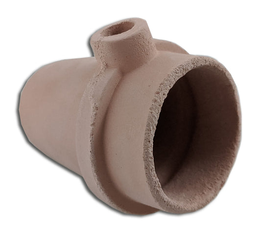 Keramikschmelztiegel rot mit rundem Boden für Cowa-Gußschleuder